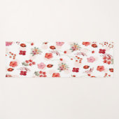 Fall/Autumn Floral pattern Yoga Mat ヨガマット (正面(横))