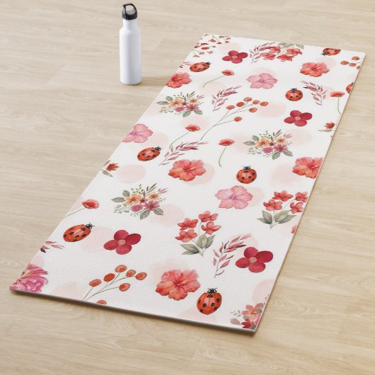 Fall/Autumn Floral pattern Yoga Mat ヨガマット (インサイチュ)