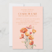 Fall/Autumn Floral Rustic Birthday Party 招待状 (正面)