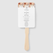 Fall Autumn Leaves Rustic Country Boho Wedding ハンドファン (正面)