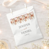 Fall Autumn Leaves Rustic Country Boho Wedding フェイバーバッグ (クリップ留めされた状態)