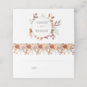 Fall Autumn Leaves Rustic Country Boho Wedding プレイスカード (外部開封)