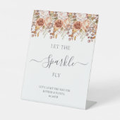 Fall Autumn Leaves Rustic Country Boho Wedding 台座サイン (正面)