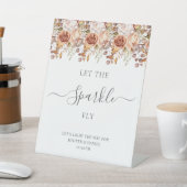 Fall Autumn Leaves Rustic Country Boho Wedding 台座サイン (インサイチュ)