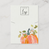 Fall Autumn Pumpkin Logo Necklace Display 名刺 (正面)