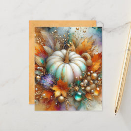Fall Autumn Pumpkin Scrapbook Paper