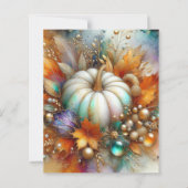 Fall Autumn Pumpkin Scrapbook Paper (正面)