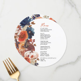 Fall autumn Pumpkins Menu メニュー