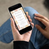 Fall Autumn Watercolor Leaf Wedding Custom 招待状