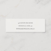 Fall Autumn Watercolor Pumpkin Earring Display スキニー名刺 (裏面)