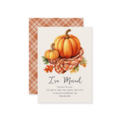 Fall Autumnal Pumpkins | New Home Address  ノートカード (正面/裏面インサイチュ)