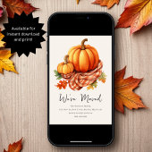 Fall Autumnal Pumpkins | New Home Address  案内状