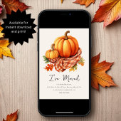 Fall Autumnal Pumpkins | New Home Address  案内状