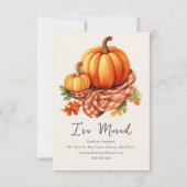 Fall Autumnal Pumpkins | New Home Address  案内状 (正面)
