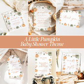 Fall Baby Shower | Boho A Little Pumpkin 招待状