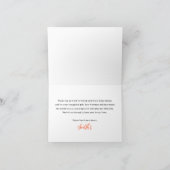 Fall Baby Shower Thank You Card サンキューカード (内部)