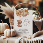 Fall Bearly Wait ベビーシャワー（性別不問） 招待状