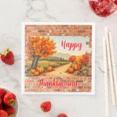 Fall Beautiful Modern Happy Thanksgiving (インサイチュ)