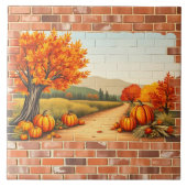 Fall Beautiful Modern Happy Thanksgiving タイル (正面)