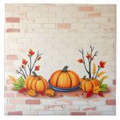 Fall Beautiful Popular Happy Thanksgiving タイル (正面)