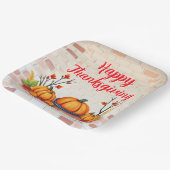 Fall Beautiful Popular Happy Thanksgiving ペーパープレート (傾斜あり)