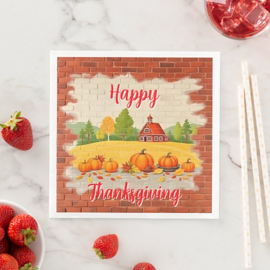 Fall Beautiful Trendy Happy Thanksgiving (インサイチュ)