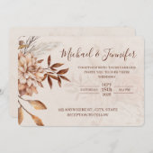 Fall Beauty Wedding Invitations  招待状 (正面/裏面)