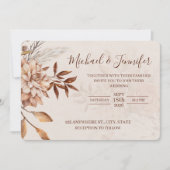 Fall Beauty Wedding Invitations  招待状 (正面)