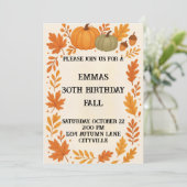 Fall Birthday 招待状 (スタンド正面)