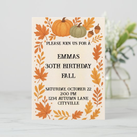 Fall Birthday 招待状 (スタンド正面)