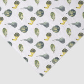 Fall Birthday Autumn Party Green Pumpkins 薄葉紙 (詳細)