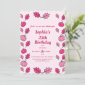 Fall Birthday Party Invitation 招待状 (スタンド正面)