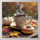 Fall Blessings, Warm Coffee and a Donut ポスター (正面)