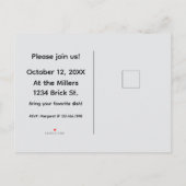 Fall Block Party Neighborhood Gathering インビテーションポストカード (裏面)