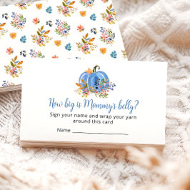 Fall Blue Pumpkin How Big is Mommy’s belly エンクロージャーカード