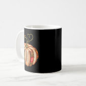 Fall Book Pumpkin Fall Librarians Bookworm Teacher コーヒーマグカップ (正面左)