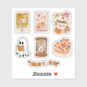 Fall Bookish Ghost Reading Set Sheet シール (シート)