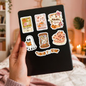 Fall Bookish Ghost Reading Set Sheet シール