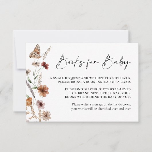 Fall Books for Baby Card  ノートカード (正面)