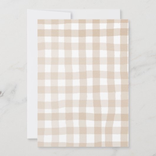 Fall Bow Coquette s'more bridal shower invitation 招待状 (裏面)