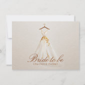 Fall Bridal Shower Advice & Wishes Card 招待状 (裏面)