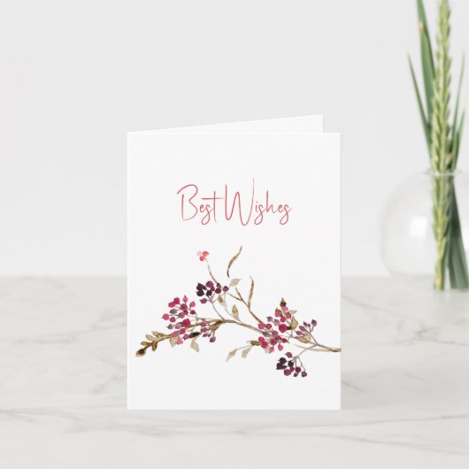 Fall Bridal Shower Card サンキューカード (正面)