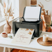 Fall Bridal Shower How Many Kisses Game Sign ポスター