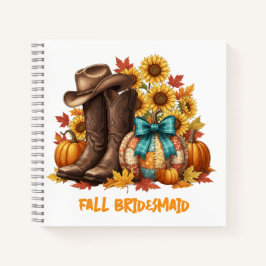 Fall Bridesmaid Journal Gift ノートブック