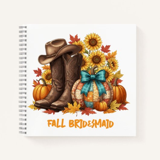 Fall Bridesmaid Journal Gift ノートブック (正面)