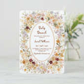 Fall Brunch Baby Shower Invitation 招待状 (スタンド正面)