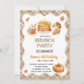 Fall brunch party invitation 招待状 (正面)