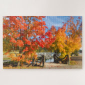 Fall by the Lake 1000 Piece Puzzle ジグソーパズル (横)