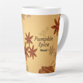 Fall Coffee Mug - "Pumpkin Spice Mood" カフェラテマグ (右アングル)