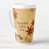 Fall Coffee Mug - "Pumpkin Spice Mood" カフェラテマグ (左アングル)